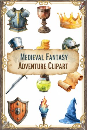 Enchanted Medieval Adventure Clipart Pack - medieval, fantasy, clipart